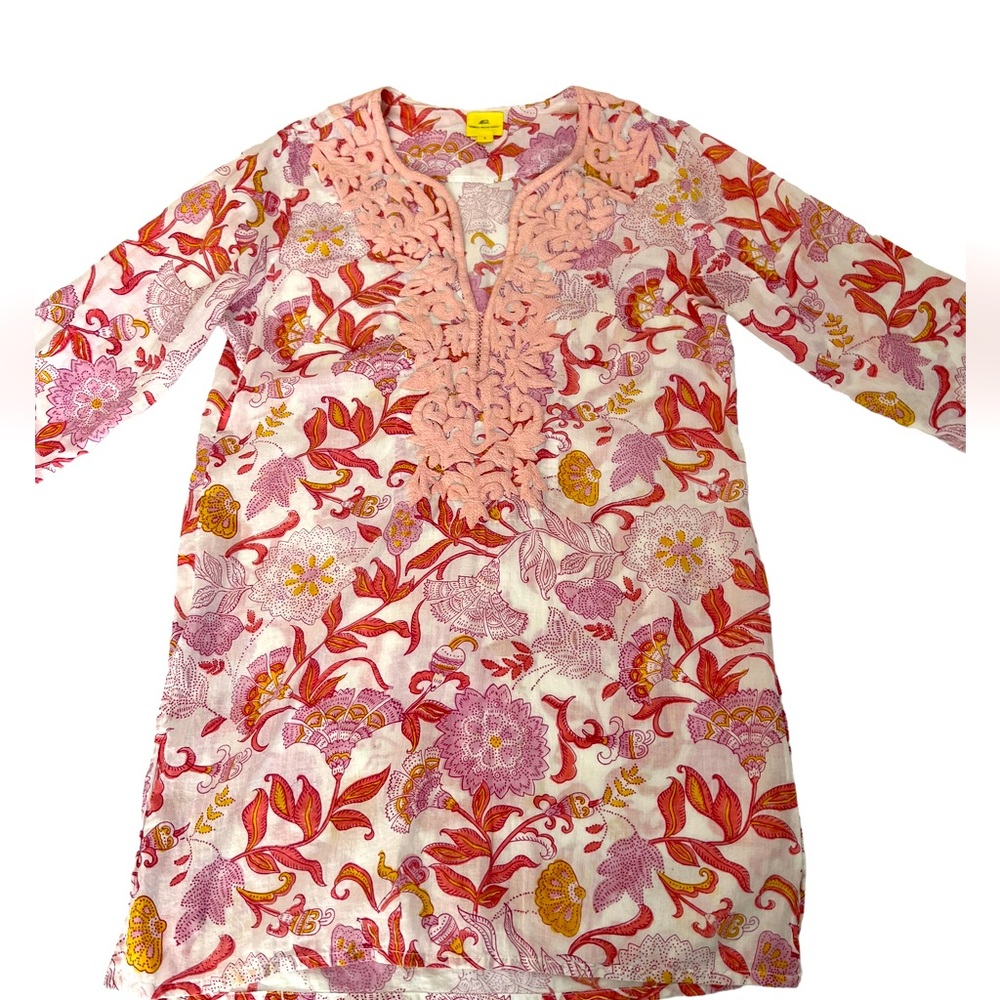 Roberta Roller Rabbit Size Small Embroidered Pink… - image 3